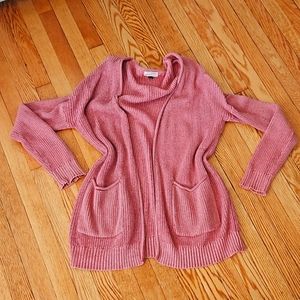 Knitted pink cardigan